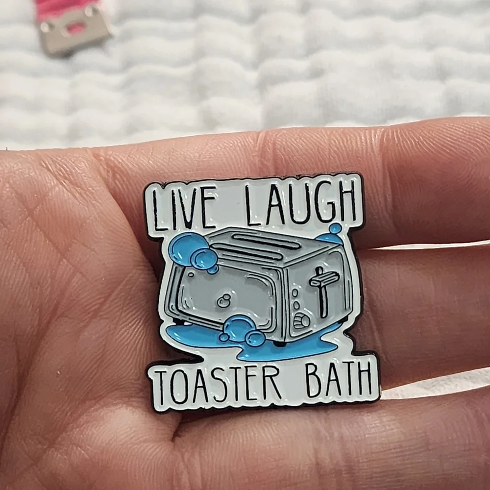 3 for $15/ 5 for $20 Pin- Live Laugh Toaster Bath